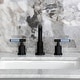 preview thumbnail 33 of 34, Kingston Brass Synchronous Two-Handle 3-Hole Deck Mount Widespread Bathroom Faucet with Brass Pop-Up Drain