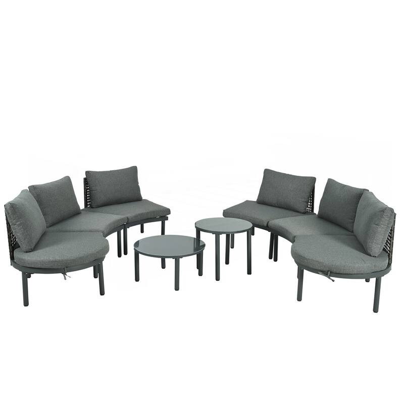 8-Piece Patio Sofa Furniture Set