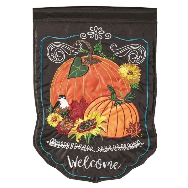 Welcome Fall Pumpkins Garden Flag 13" x 18" - N/A