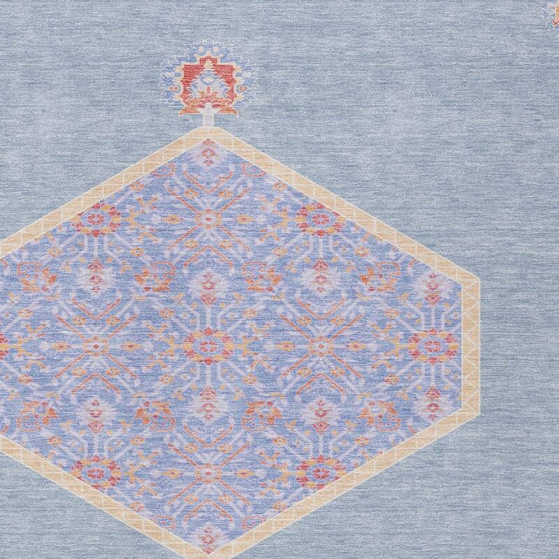 HomeRoots Oriental Traditional Rectangle Outdoor Rug