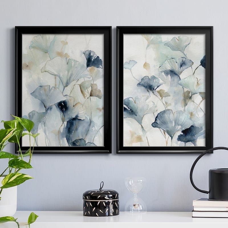 Indigo Ginkgo I Premium Framed Print - Ready to Hang - Multi-Color