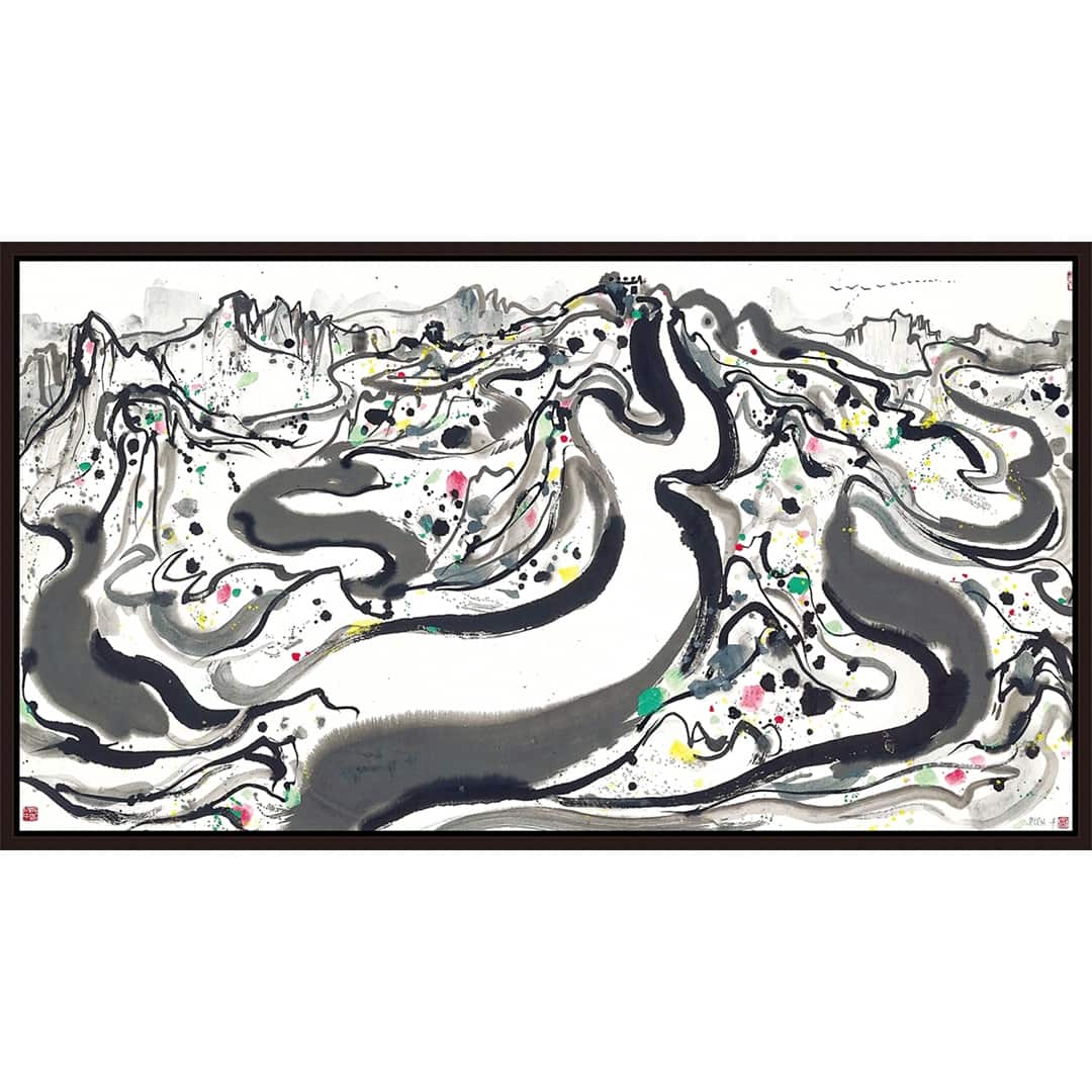 The Great Wall by Wu Guanzhong Giclee Print Chinese Painting Cherry ...