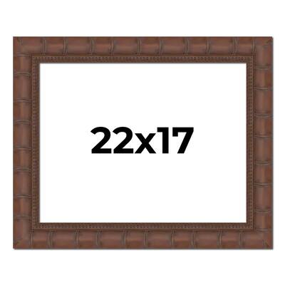 22x17 Frame Pewter Solid Wood Picture Frame Width 1.625 Inches | Interior Frame Depth 0.6875 Inches