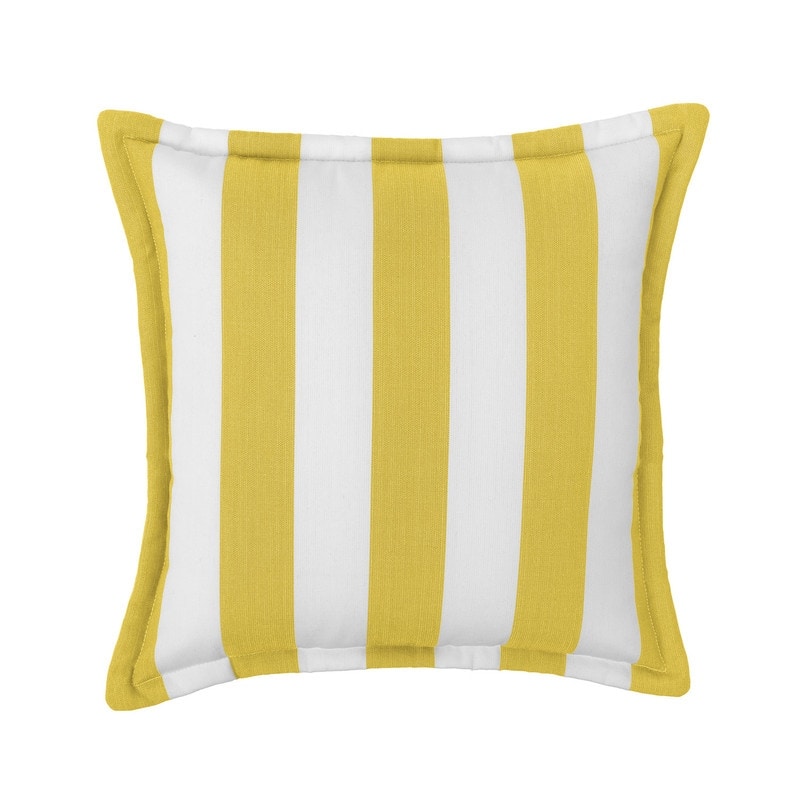 Sherry Kline Indoor/Outdoor Cabana Stripe 20" Flanged Filled Pillow Set of 2