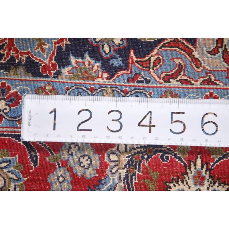 Vegetable Dye Isfahan Persian Area Rug Handmade Wool Carpet 3'6" x 5