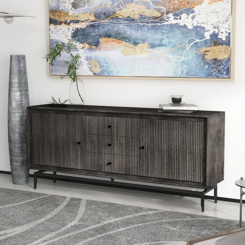 Camilo 69" Wide 3 Door Wood Sideboard - 69 x 16 x 31