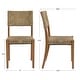 preview thumbnail 3 of 9, Couture 17.6" Wide Weave Seagrass Rattan Dining chairs - 17.6"W x 20.8"L x 35.6"H
