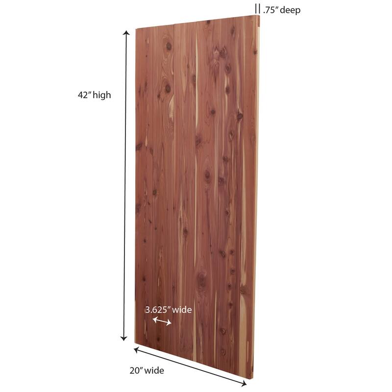 Household Essentials Bracket Free Fresh Cedar Panels - 42" L x 20" W