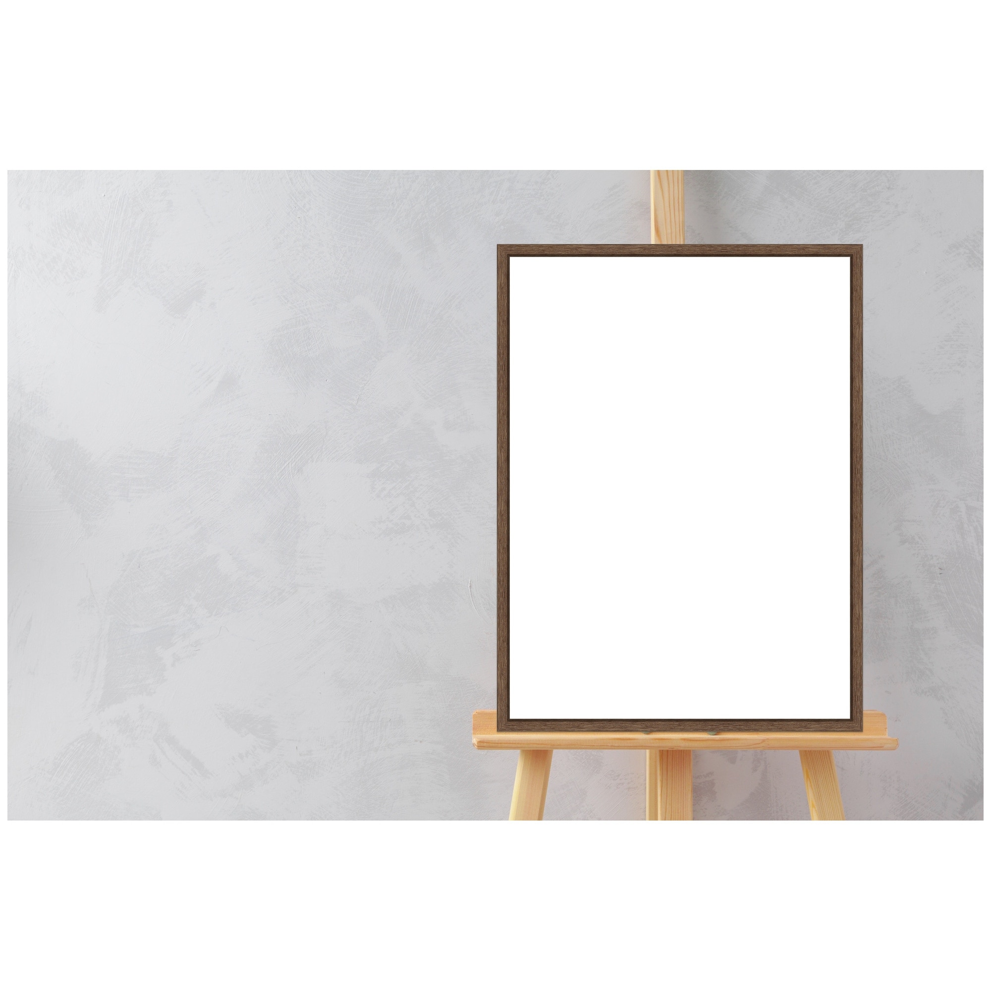 Kate and Laurel Sylvie Walnut Blank Framed Canvas DIY Wall Art Set