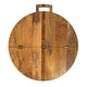 preview thumbnail 13 of 13, Mango Wood and Stainless Steel Folding Cheese and Serving Board - 26.0"L x 23.5"W x 1.0"H