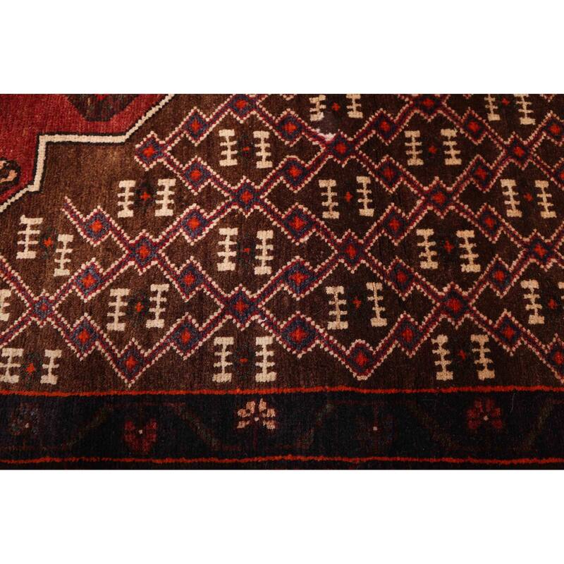 ECARPETGALLERY Hand-knotted Anatolian Vintage Brown Wool Rug - 4'3 x 7'10