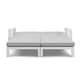 preview thumbnail 55 of 62, Benton Modern Aluminum Lounge Outdoor Double Chaise with Cushion - N/A