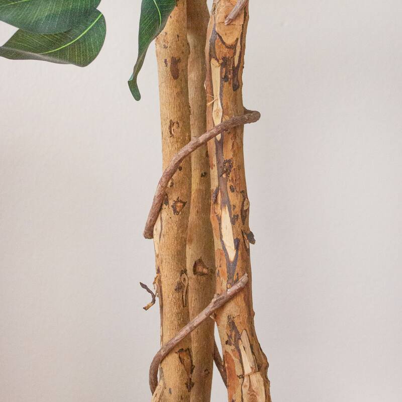 7ft Silk Tree - Baroque Style Artificial Tree, Lush Green Foliage, Home Office Decor, Realistic Indoor Plant - 7ft.