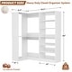 preview thumbnail 5 of 19, Cimly Set of 2 Corner Closet System with Shoe Organizer, Freestanding Closet Organizer with Hanging Rods and Tower Shelves