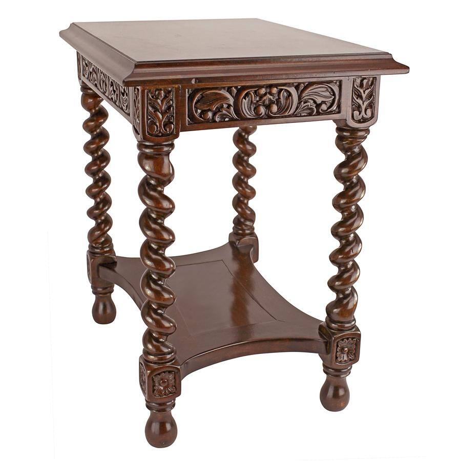 Design Toscano Camberwell Manor Medieval Petite Side Table Bed Bath
