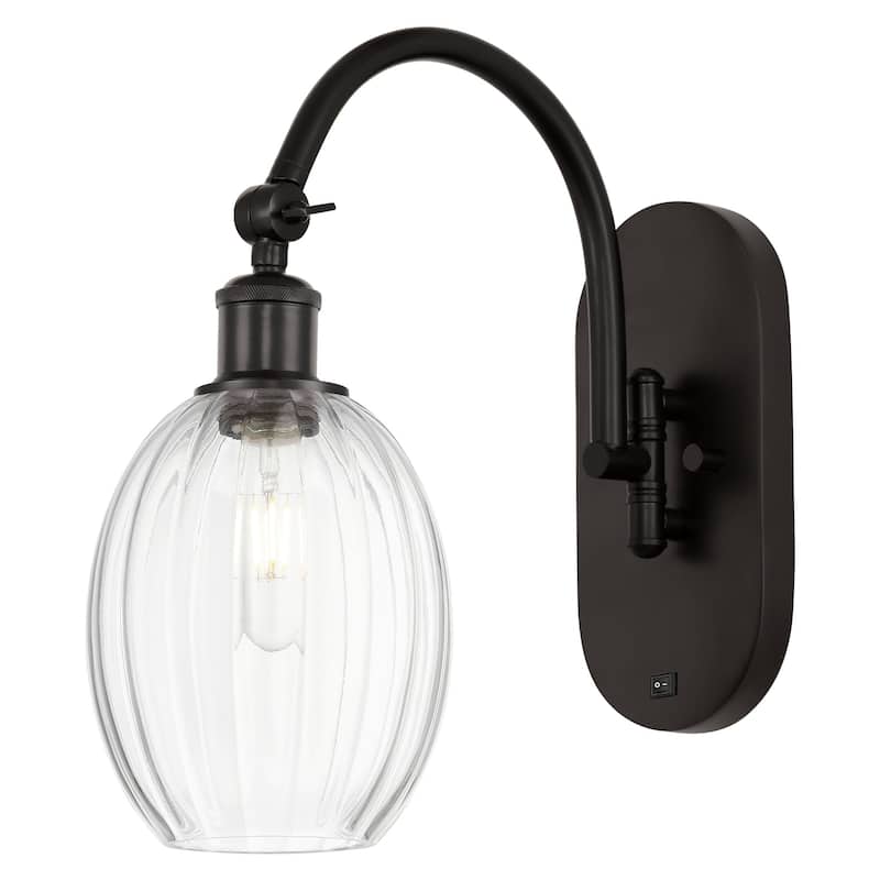 Innovations Lighting 918-1W-15-7 Preston Sconce Preston 15" Tall Wall - Oil Rubbed Bronze / Clear