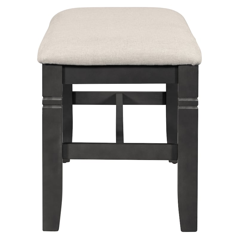 Kitchen Table Set with Upholstered Bench and 4 Dining Chairs