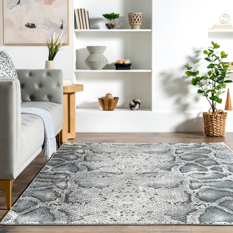 Nuloom Enni Contemporary Snake Print Area Rug