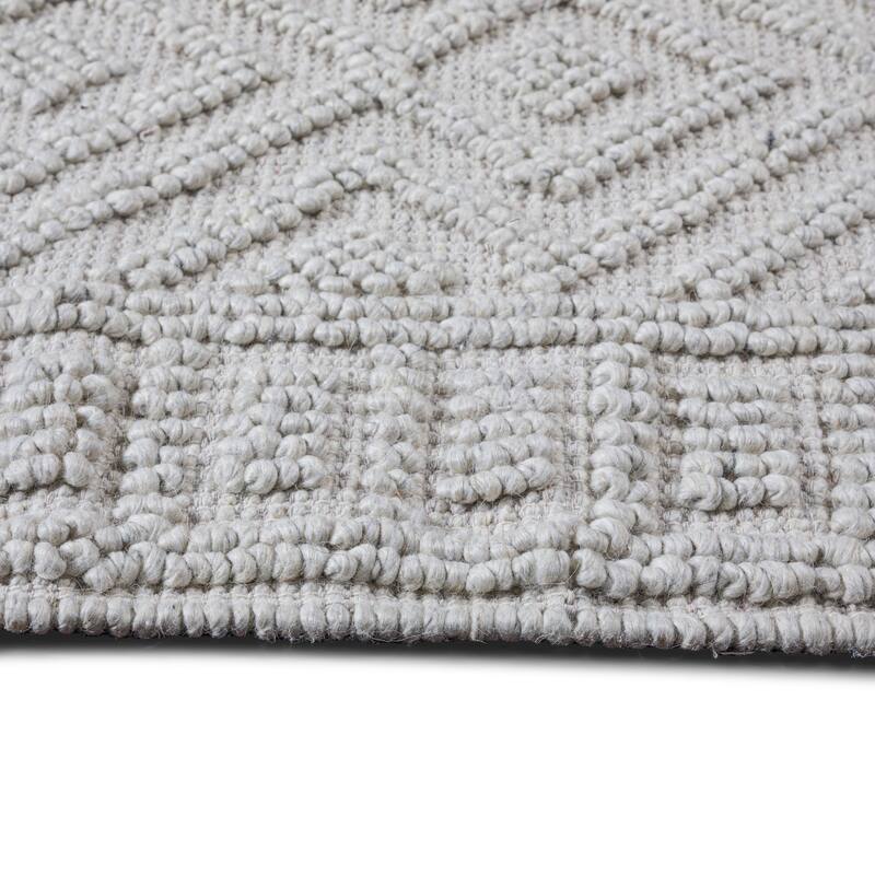 Wyndenhall Pickett 6 x 9 Area Rug Contemporary in Ivory - 6 ft x 9 ft 72"d x 108"w x 0.5" h