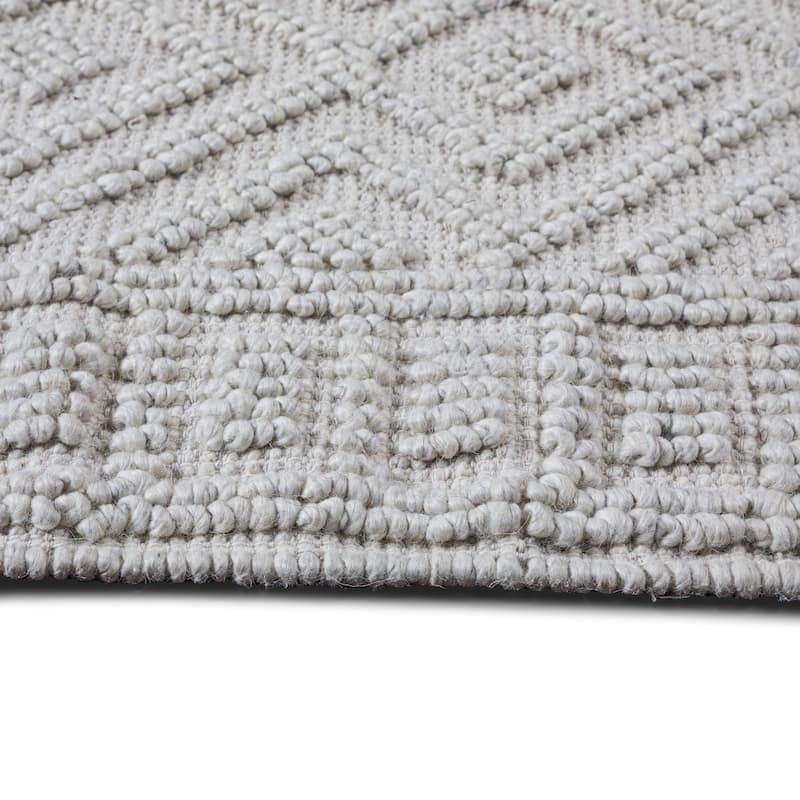 Wyndenhall Pickett 8 x 10 Area Rug Contemporary in Ivory - 8 ft x 10 ft 96"d x 120"w x 0.5" h