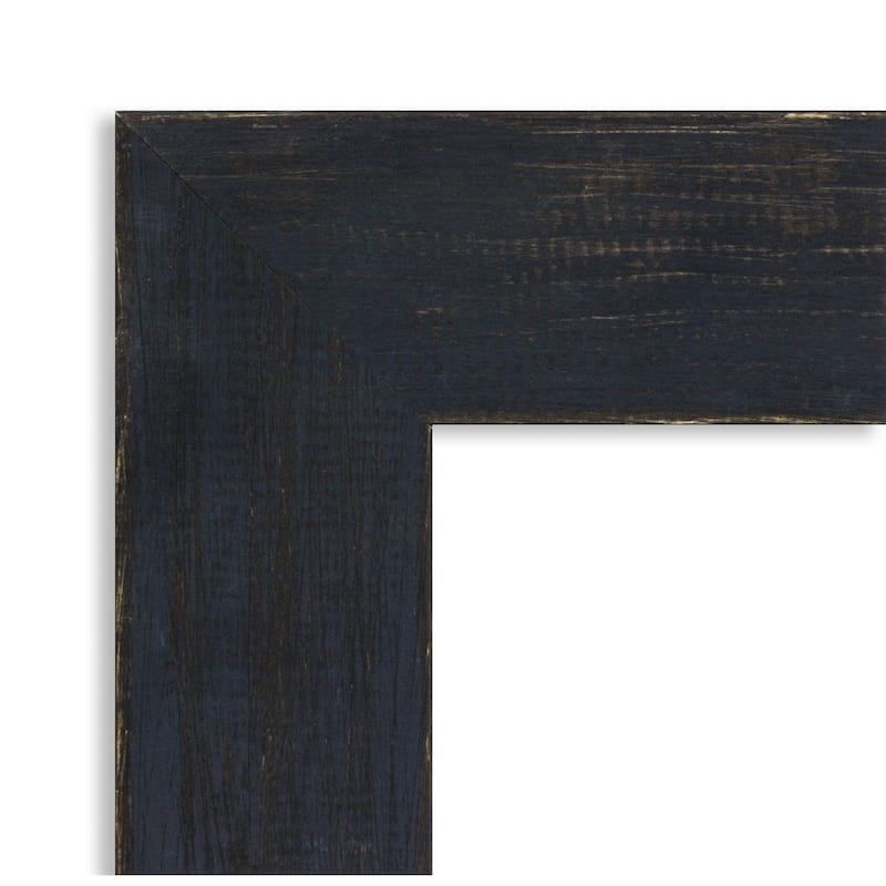 Amanti Art Shiplap Navy Framed Magnetic Board