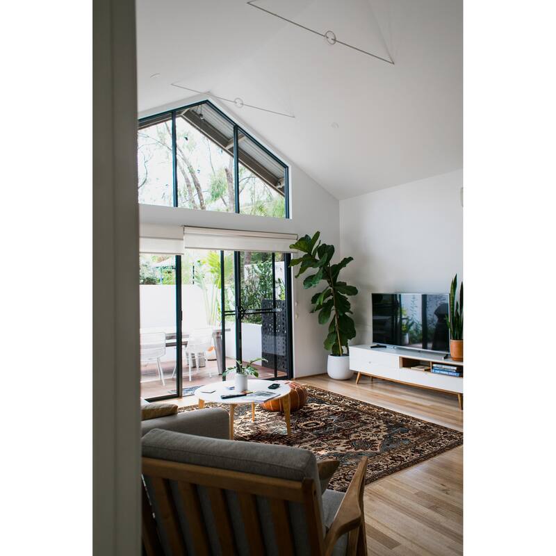 ECARPETGALLERY Hand-knotted Jules Sultane Ivory Wool Rug - 8'0 x 9'11