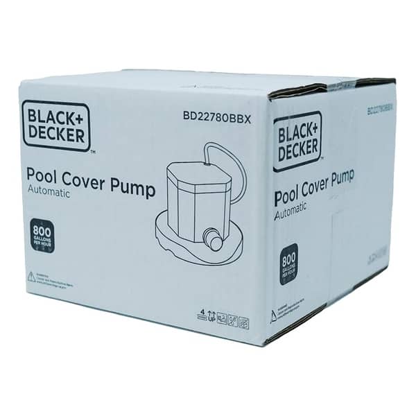 Black+Decker 800 GPH Fully Submersible Automatic Winter Swimming