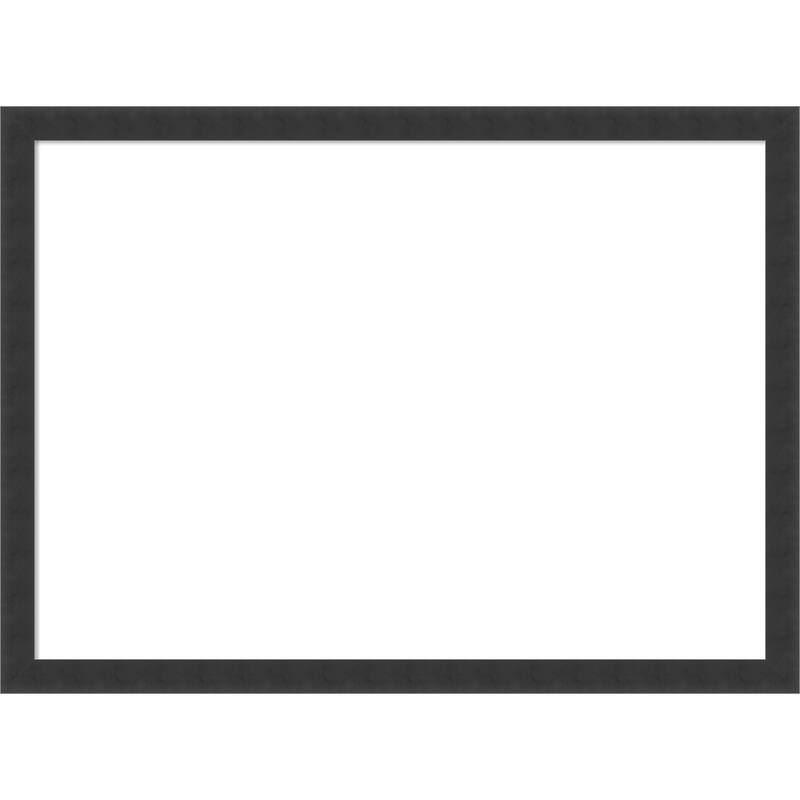 Amanti Art Mezzanotte Black Framed Dry Erase Magnetic Board