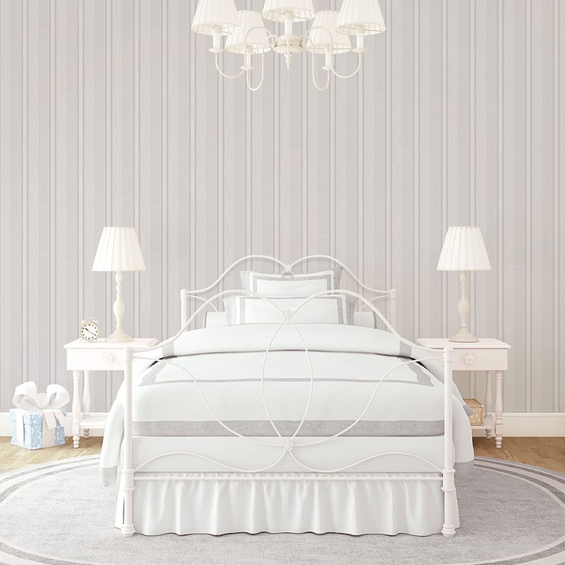Galerie Wallcoverings Palazzo 2 Collection Silky Stripe Vinyl on Non-woven Matte Wallpaper Roll