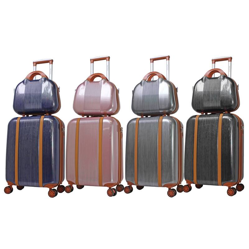 Lightweight 2-Piece Classique Hardside Carry On Spinner Set