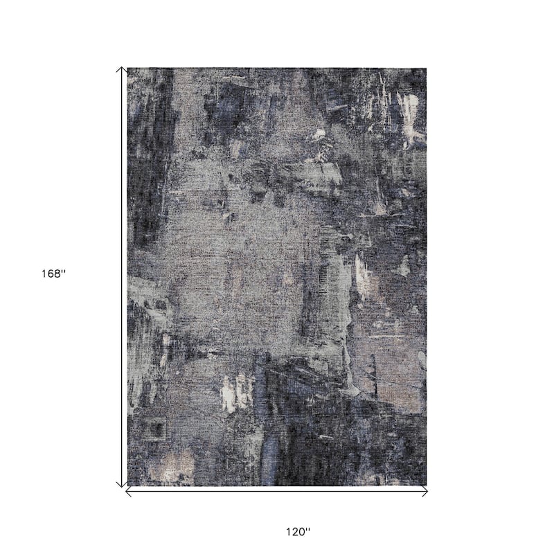 HomeRoots Abstract Transitional Rectangle Outdoor Rug
