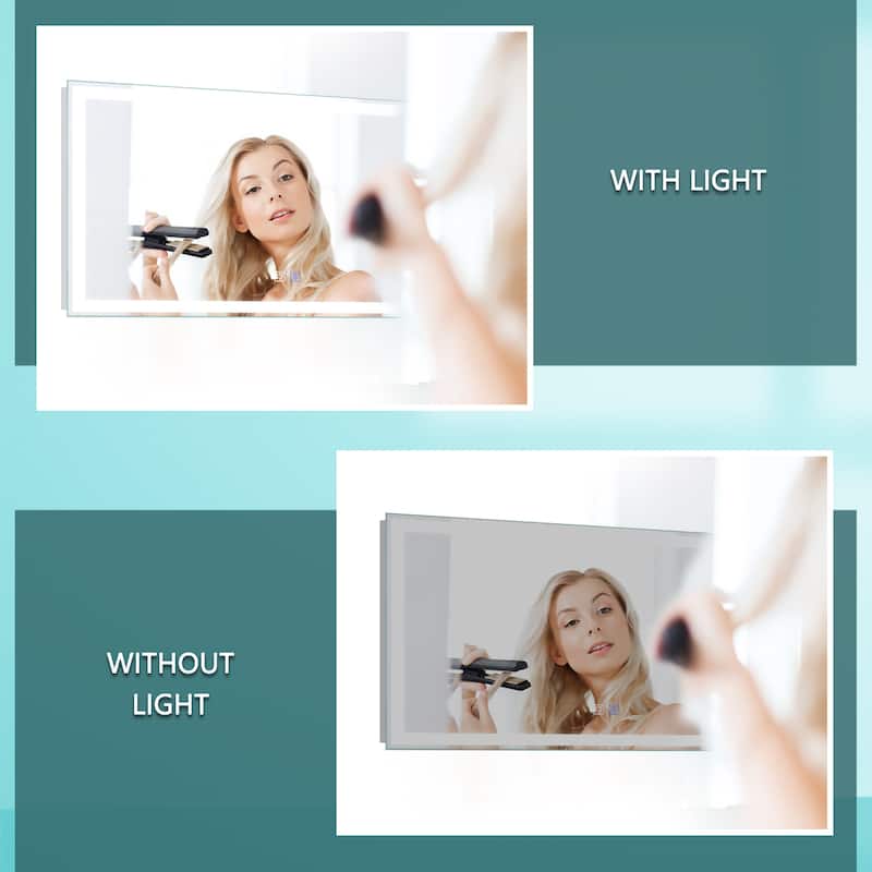 ExBrite Anti-fog LED Frameless Bathroom Mirror