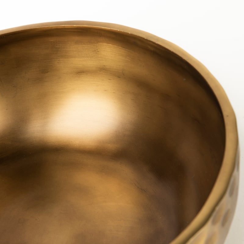 Karmel Gold Hammered Aluminum Bowl