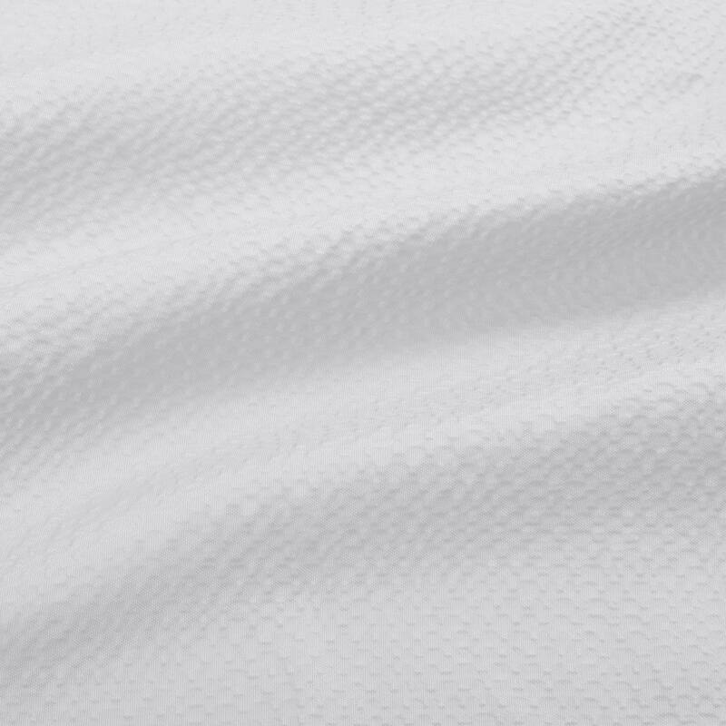 Bath Bliss Microfiber Soft Touch Seersucker Design Shower Curtain Liner
