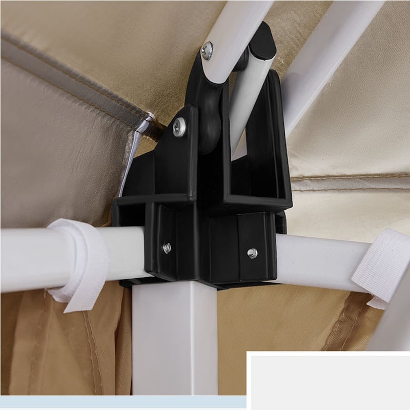 AVAWING 12x12 ft Khaki Pop-up Canopy Tent Easy Setup Party Tent