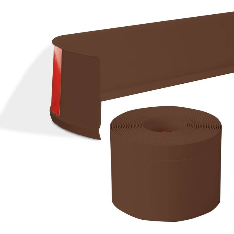 4in x 20ft Self-Adhesive PVC Flexible Baseboard Moulding Trim