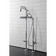 preview thumbnail 42 of 40, Kingston Brass Concord Freestanding Tub Faucet with Supply Line