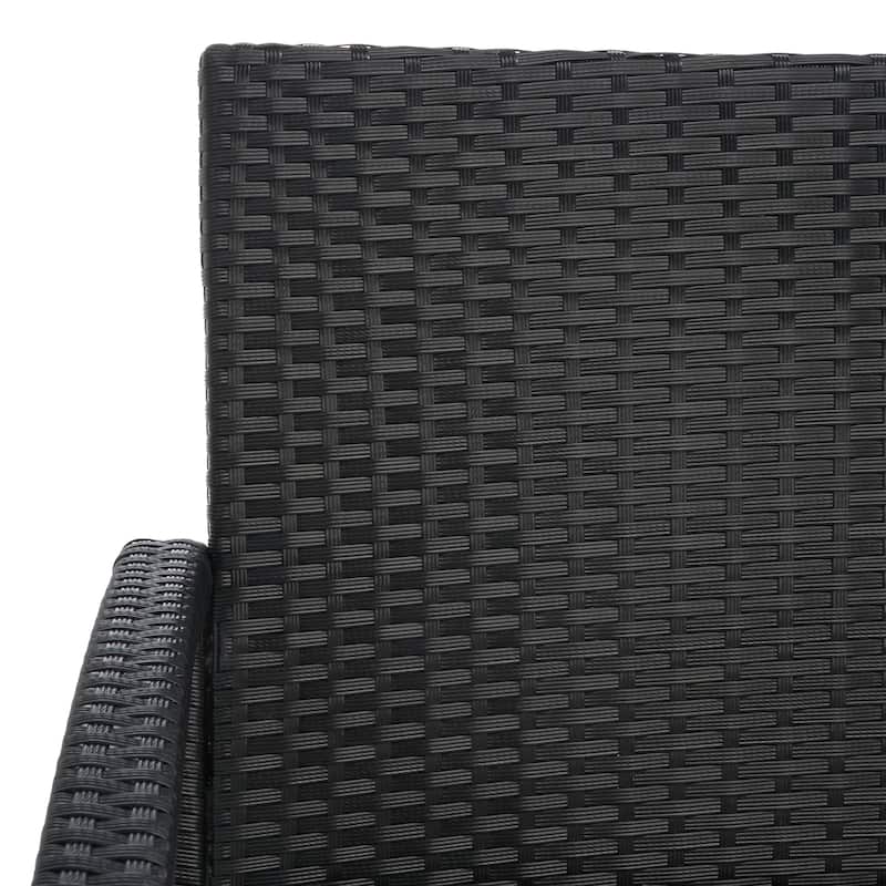 SAFAVIEH Outdoor Bassey 4-Piece Conversation Patio Set. - 39.78" x 24.18" x 32.37"