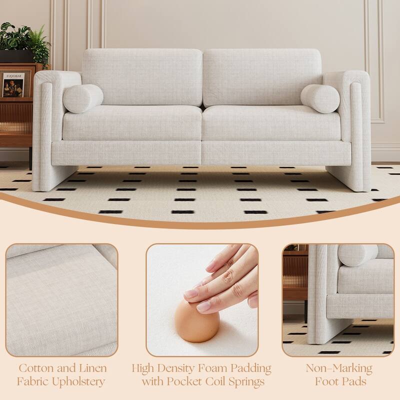 JASIWAY Modern Upholstered Sofa Sectional Sofa