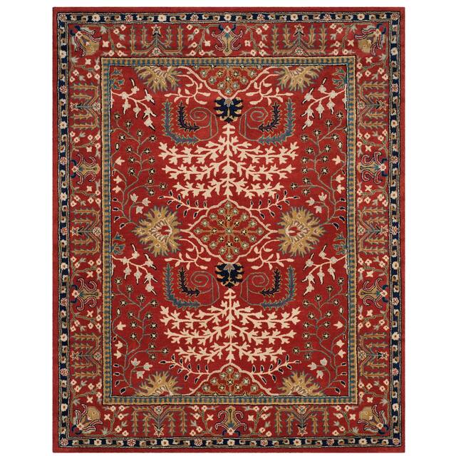 SAFAVIEH Handmade Antiquity Amalia Traditional Oriental Wool Rug - 8' x 10' - Red/Multi
