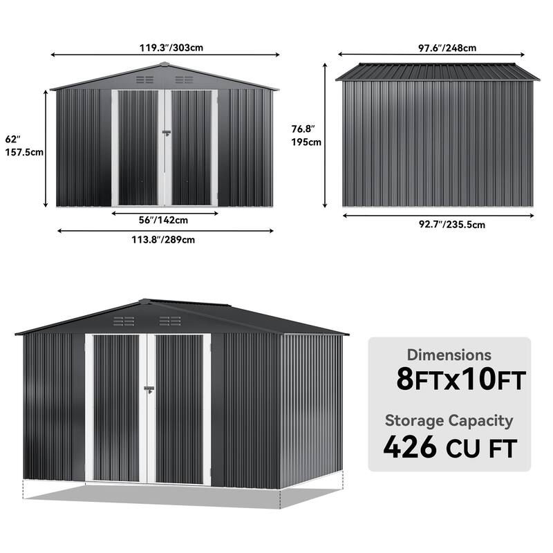 Steel Outdoor Storage Shed