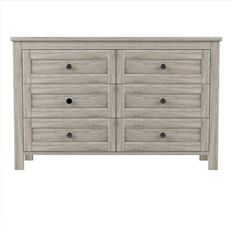 3-Pieces Farmhouse Bedroom Sets, Platform Bed with Sliding Door Storage Headboard and Charging, Nightstand and Dresser