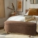 preview thumbnail 6 of 50, INK IVY Bailey Boucle-Style Curved Storage Accent Bench