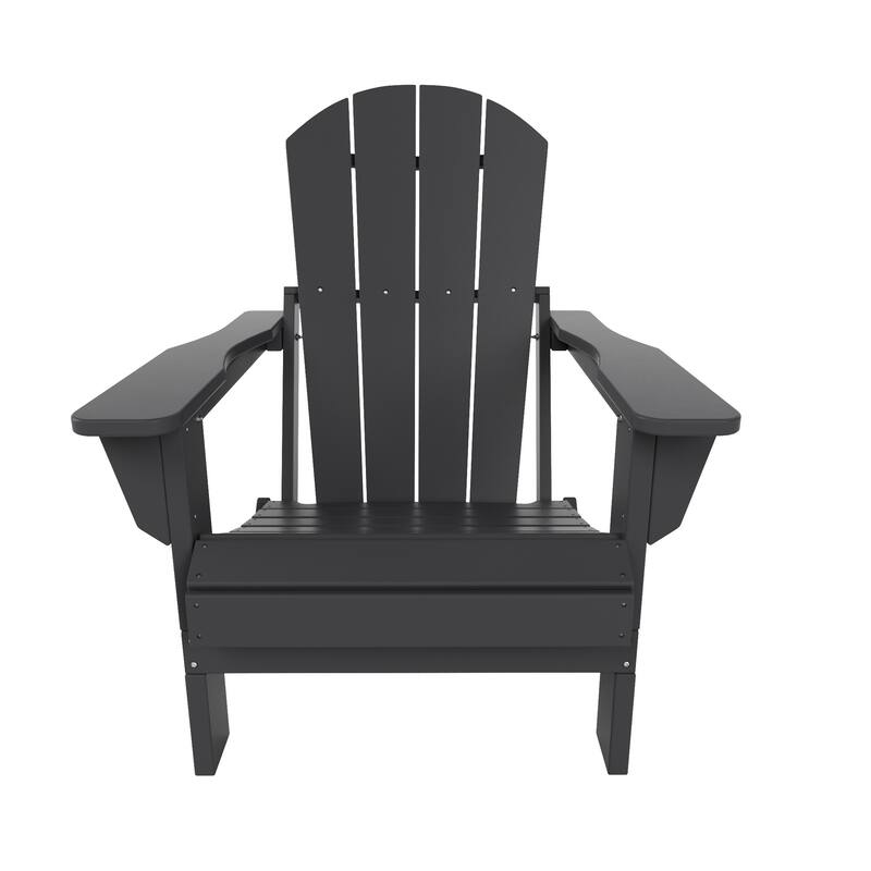 POLYTRENDS Laguna Folding Poly Eco-Friendly All Weather Outdoor Adirondack Chair