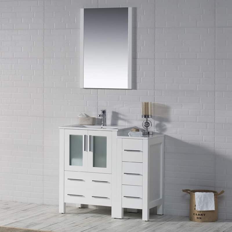 Blossom Sydney 36 Inch Solid Wood Bathroom Vanity with Sink & Cabinet