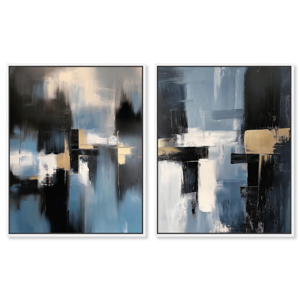 Urban Muted set Canvas Set of 2 by Art Remedy
