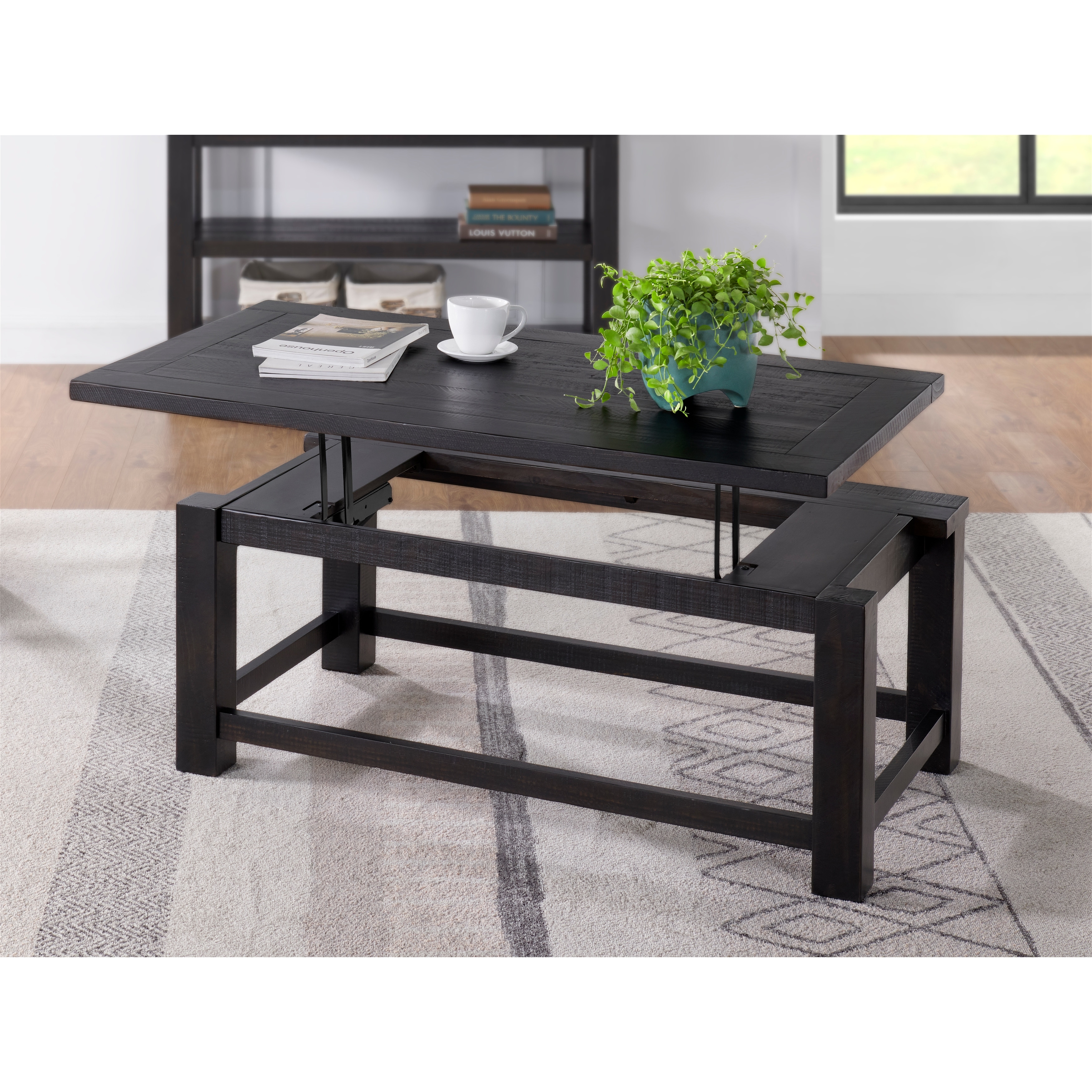 Martin Svensson Home Space Saver Solid Wood Lift Top Coffee Table