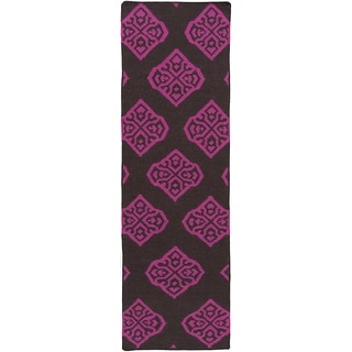 Flatweave Columbus Wool Runner Rug - 2' 6" x 8'