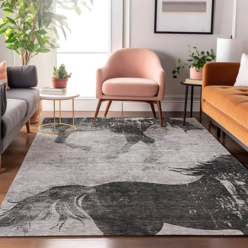 Premium Washable Super Two Horses Mayfield Rug