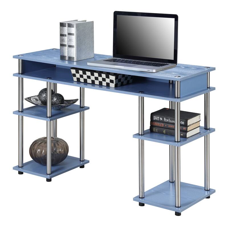 Convenience Concepts Designs2Go No Tools Student Desk with Shelves